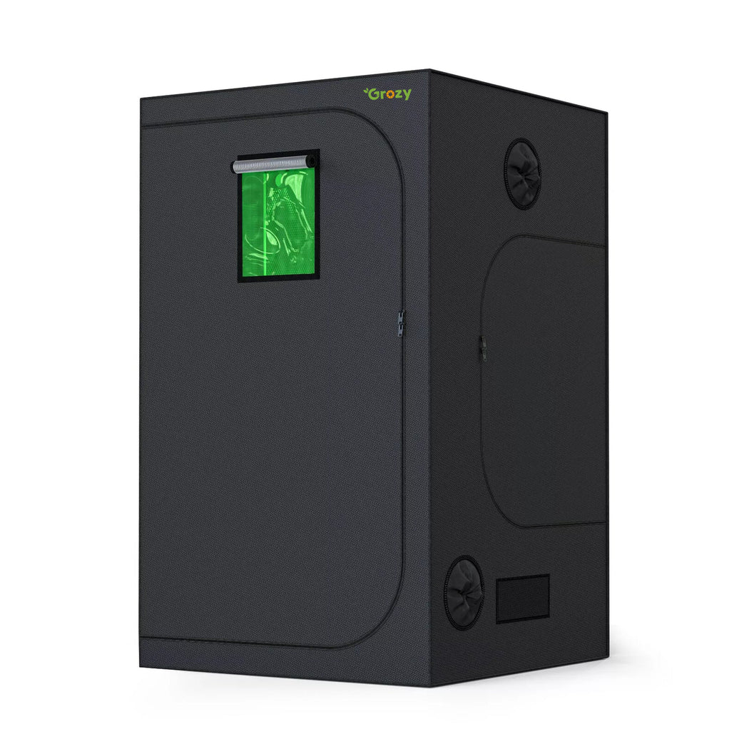 GROZY 120x120x200CM Grow Tent with Green View Window for Hydroponics Indoor Growing