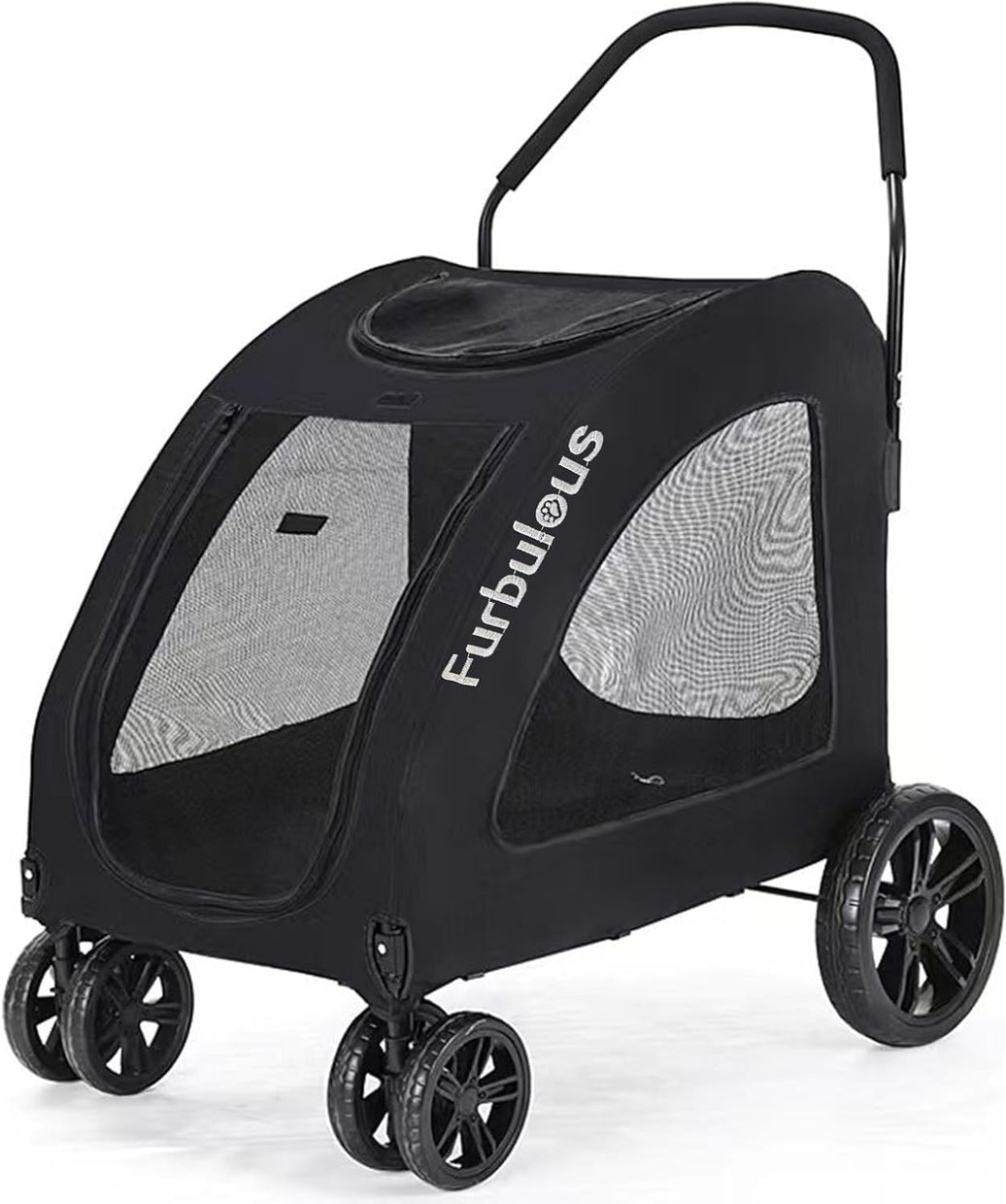 Large Dog Stroller Heavy Duty Pet Pram Doggy Pushchair with Brakes for Extra Large Dogs Jogger Loads up to 50kg