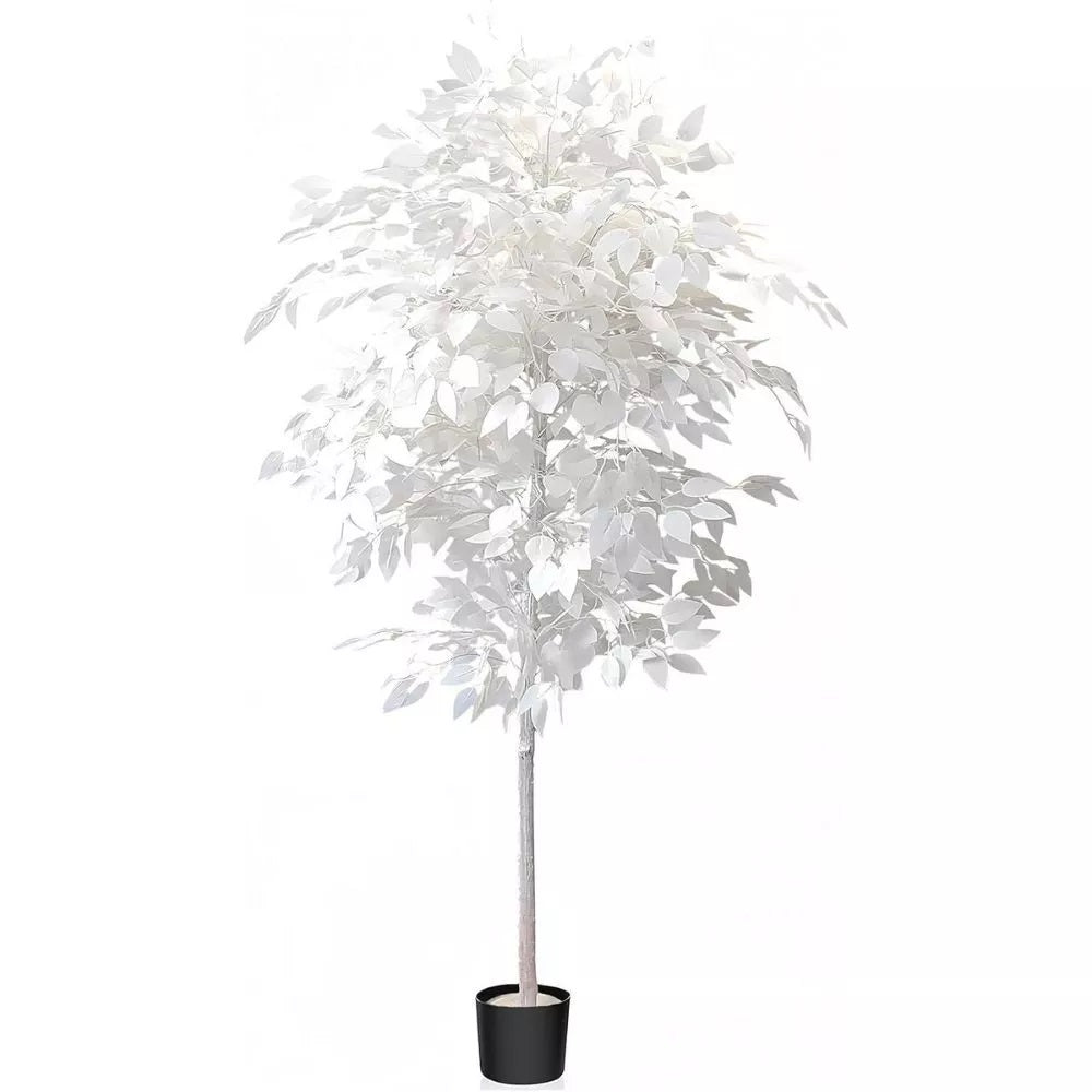 150cm Simulated White Fake Banyan Landscaping Tree Artificial Plants for Home Office Decor