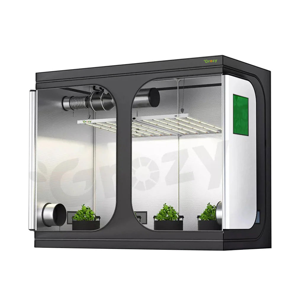 GROZY 240x120x200cm Grow Tent with Green Window for Hydroponics Growing System