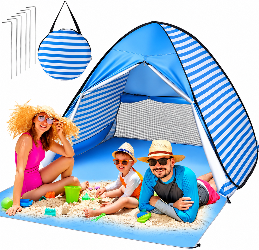Beach Tent Portable Pop Up UV Protection SunShade Shelter Outdoor Camping Hiking