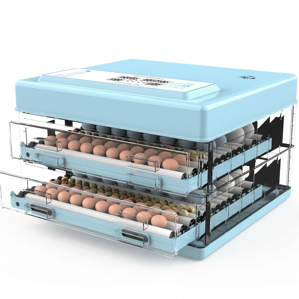 72-144 Eggs Digital Egg Incubator LED Fully Automatic Turning Chicken Poultry