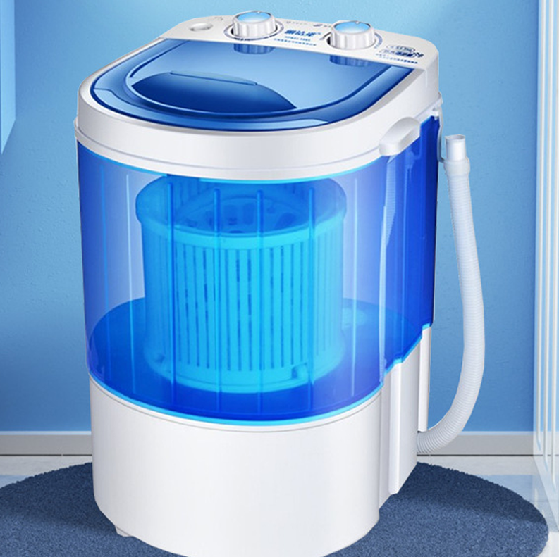 Portable Mini Washing Machine Shoes Wash Simple Washing 4.5KG Single Tub Washer with Basket & Brush For Camping Travel