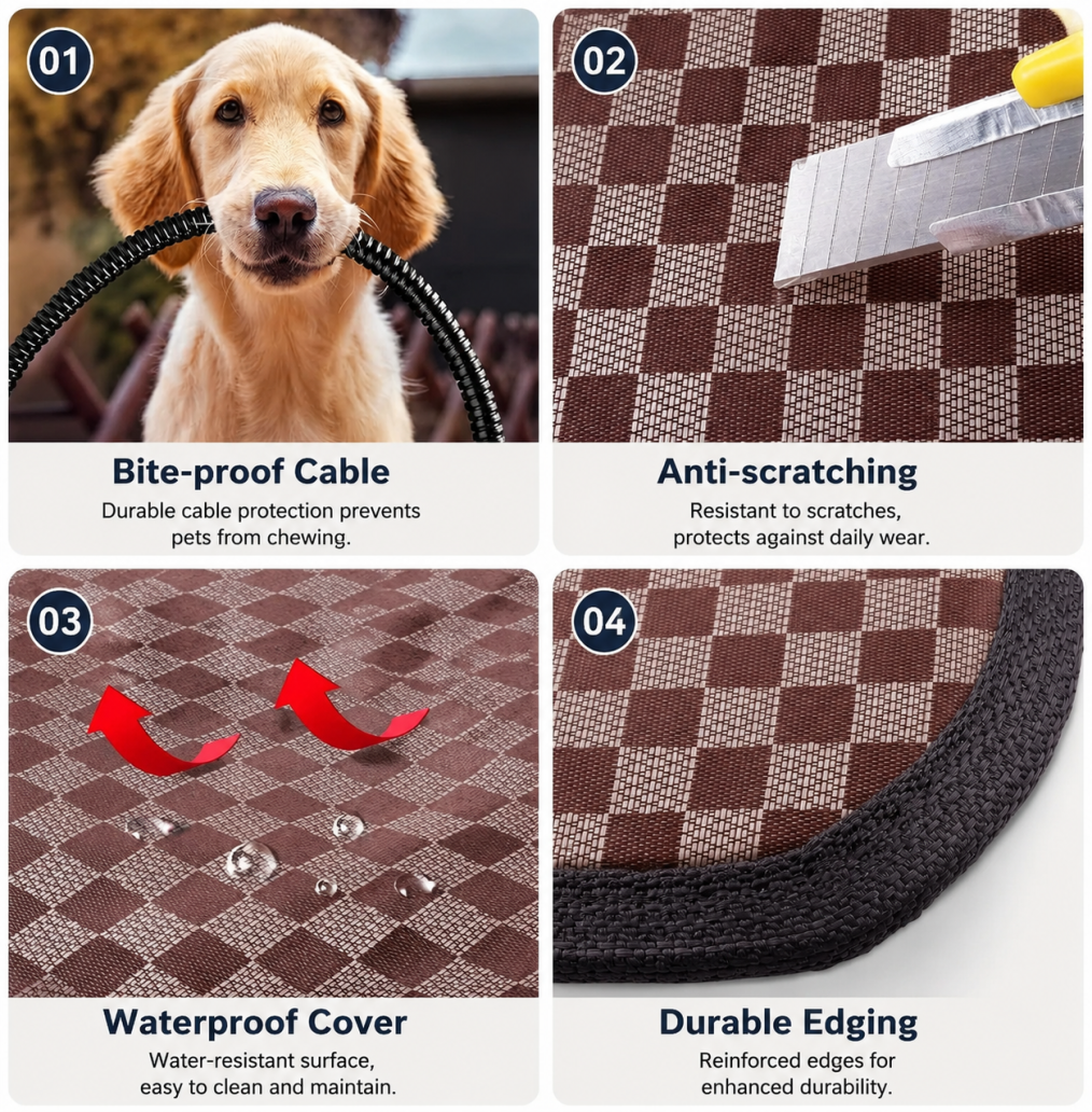 Intelligent Waterproof Electric Pet Heating Pad Heat Mat For Dog Cat Bunny