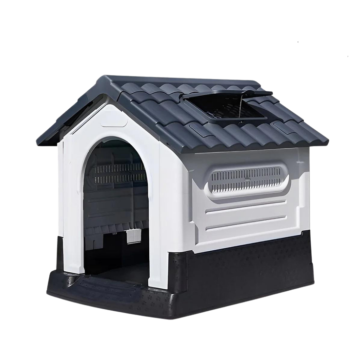 Pet Dog Kennel Outdoor Indoor Plastic Puppy Pet House Kennels Weatherproof L/XL