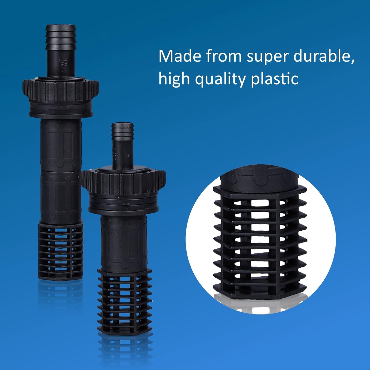 GROZY 13mm & 19mm Flow Fitting Kit Outlet Screens Extensions for Hydroponics Flood & Drain Tray
