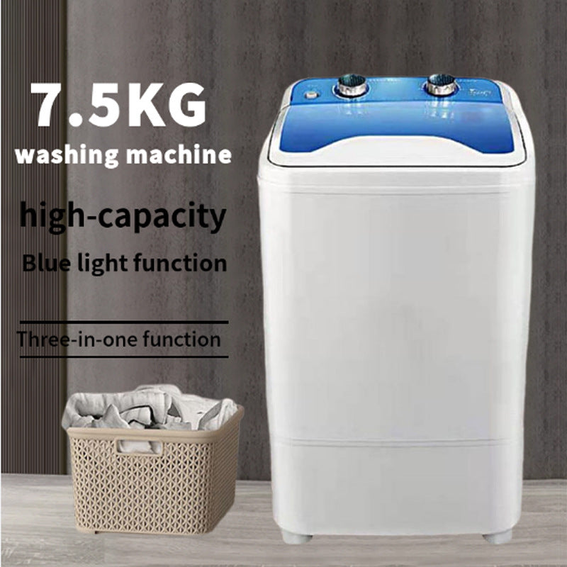 3 in 1 Portable Washing Machine Mini Washer & Spin Dryer Shoes Wash 7.5KG For Camping Caravan Dorms Apartments