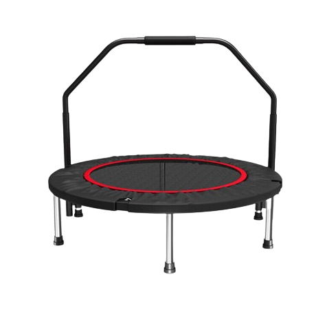 40" Fitness Trampoline Gym Rebounder Jogger Home Cardio Exercise Arch Handrail