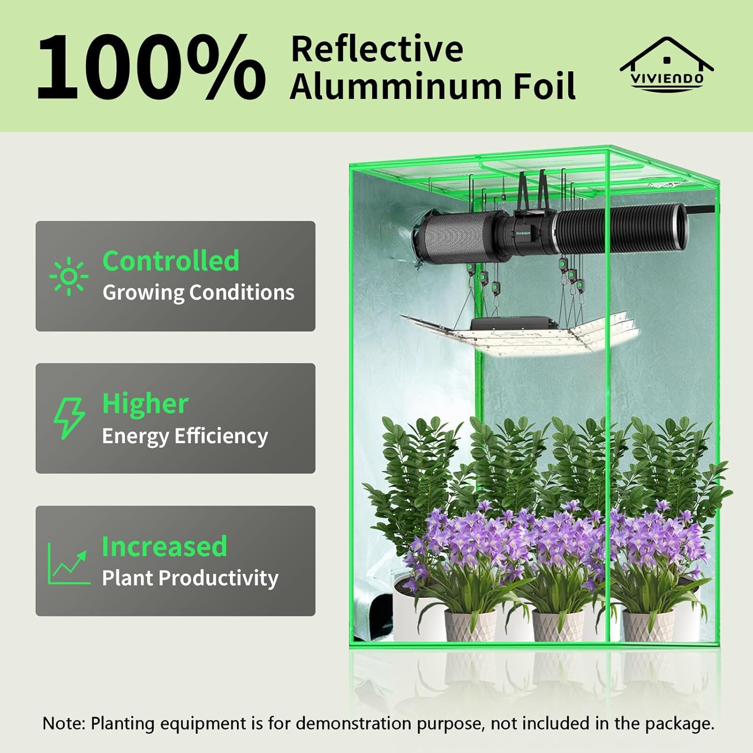 Grow Tent 1x1x2M Grow Room For Hydroponics Grow Light Room Indoor Plants Growing System