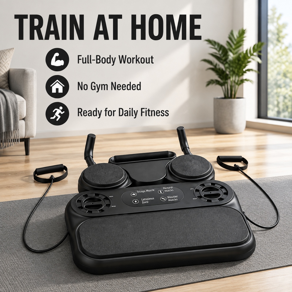 6 in 1 Push-Up Training Board Chest Muscles Abdominal Wheel Home Gym Exercise
