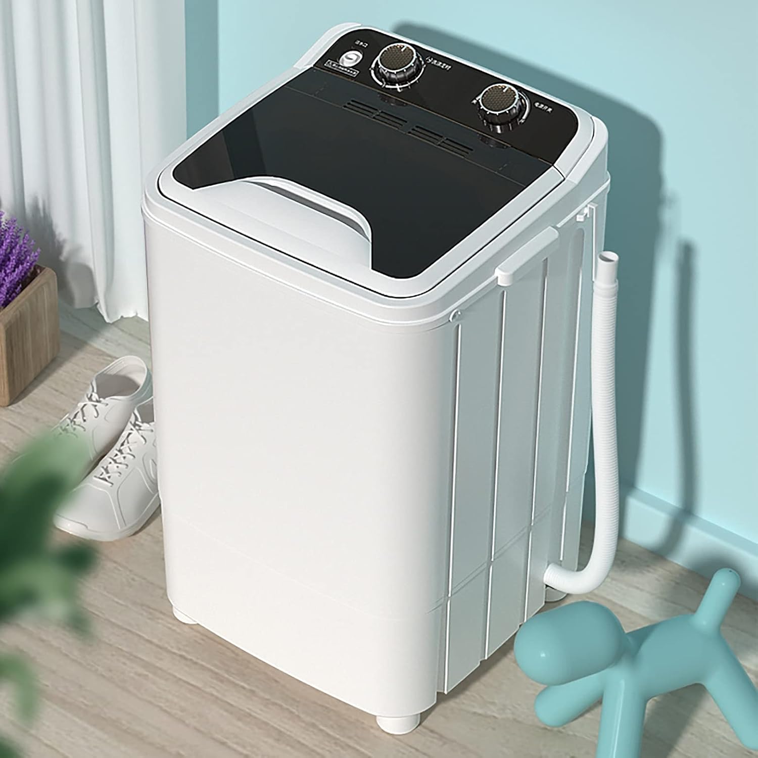 3 in 1 Portable Washing Machine Mini Washer & Spin Dryer Shoes Wash 7.5KG For Camping Caravan Dorms Apartments