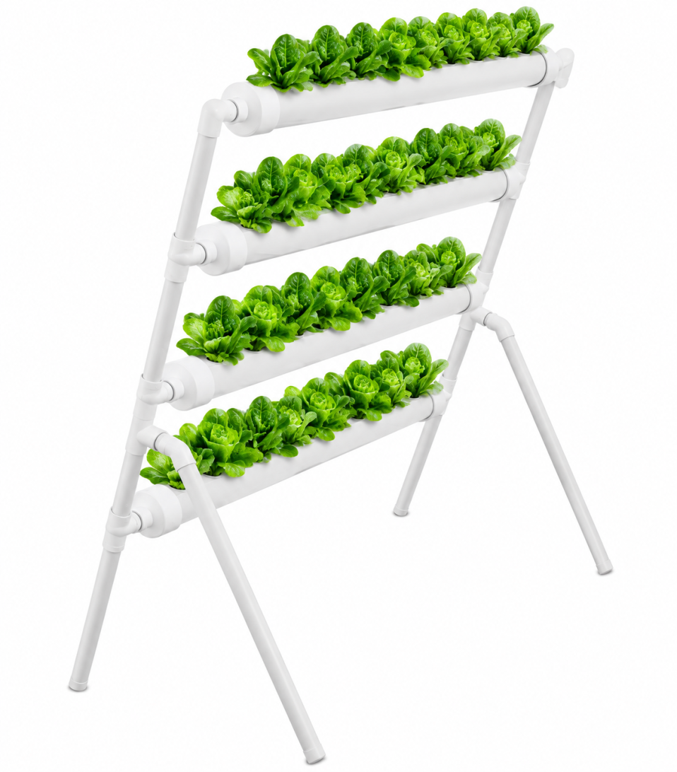 36/72 Plant Sites Aeroponics Hydroponic Grow Kit NFT System for Vegetables & Herbs