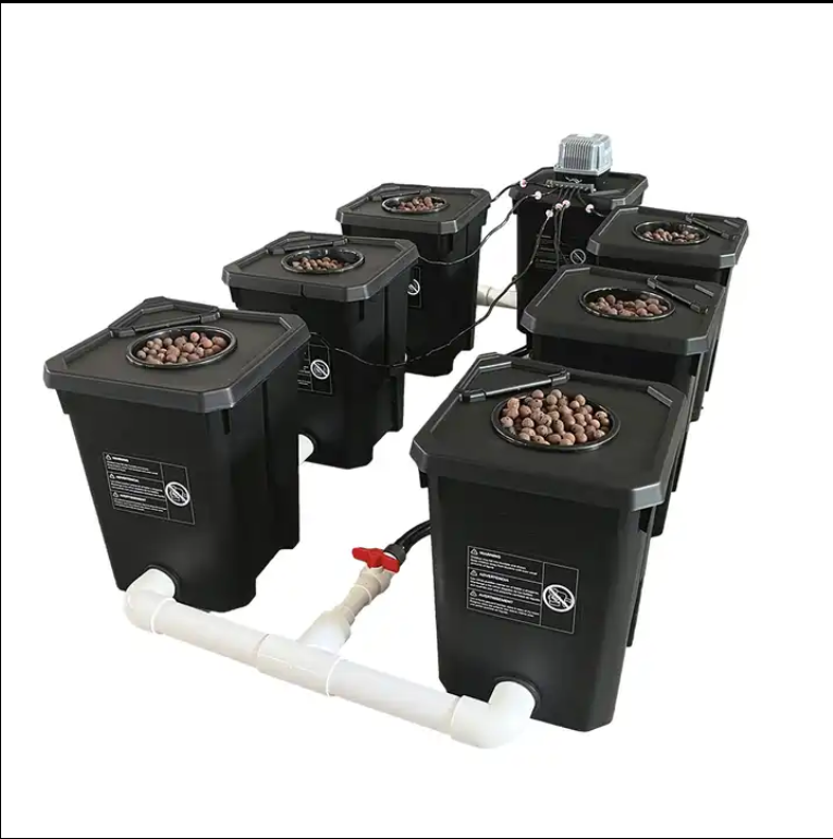 NEW Upgrade RDWC 7 Pots Cloner Growing Kit DWC Recirculation System Cycle Pump Hydroponics