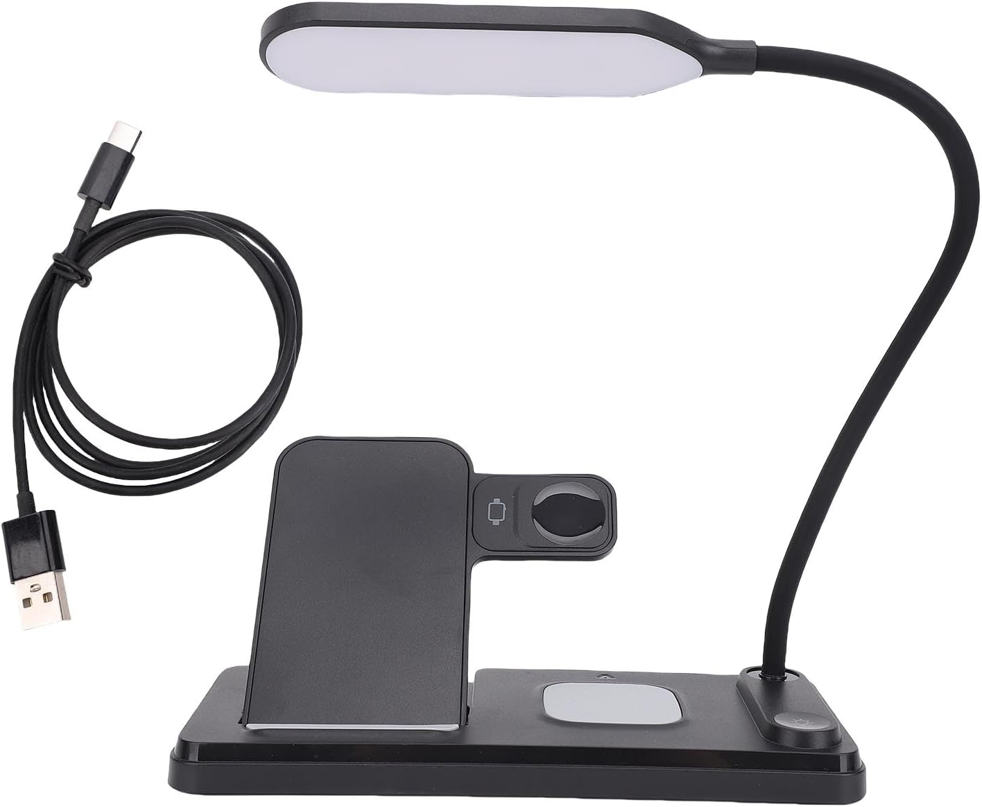10W Quick Charge LED Lamp Wireless Charger Multifunction Wireless Phone Watch Earbuds Charging Station