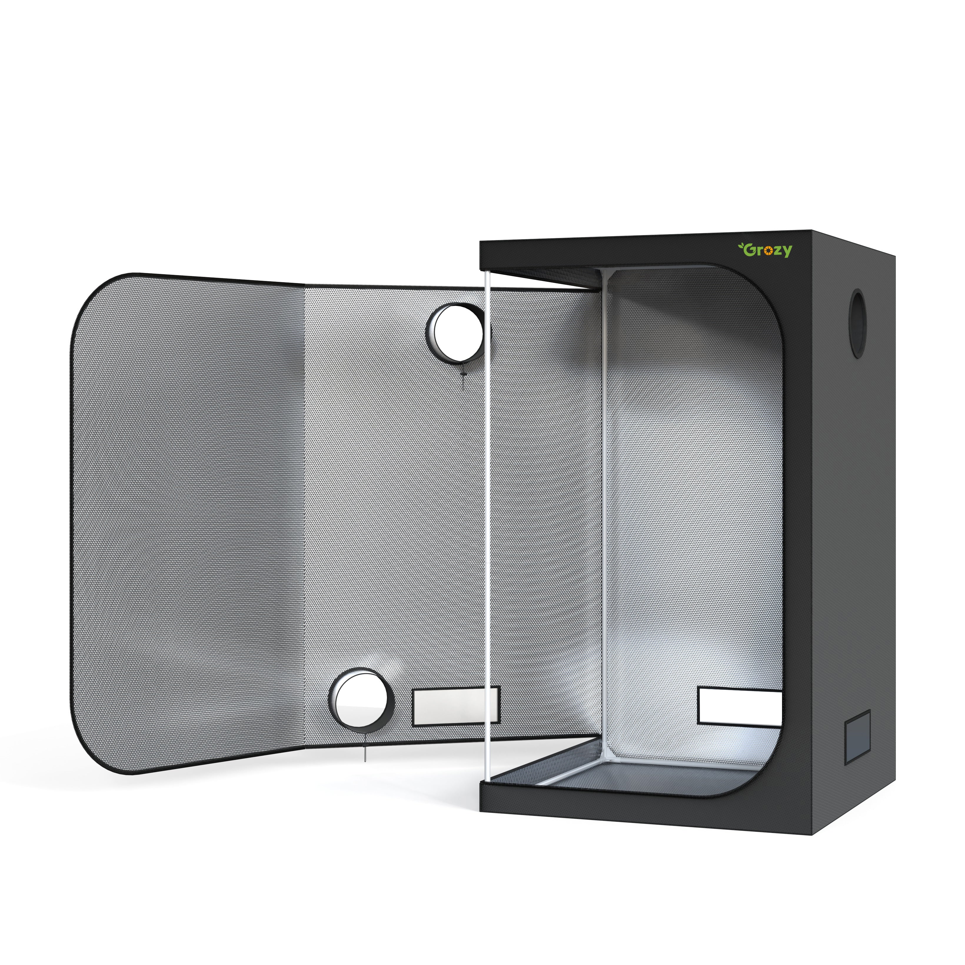 grow tent 70x70x160 GROZY Grow Tent 1x1x2M Mylar Grow Room Hydroponics Indoor Plants Growi