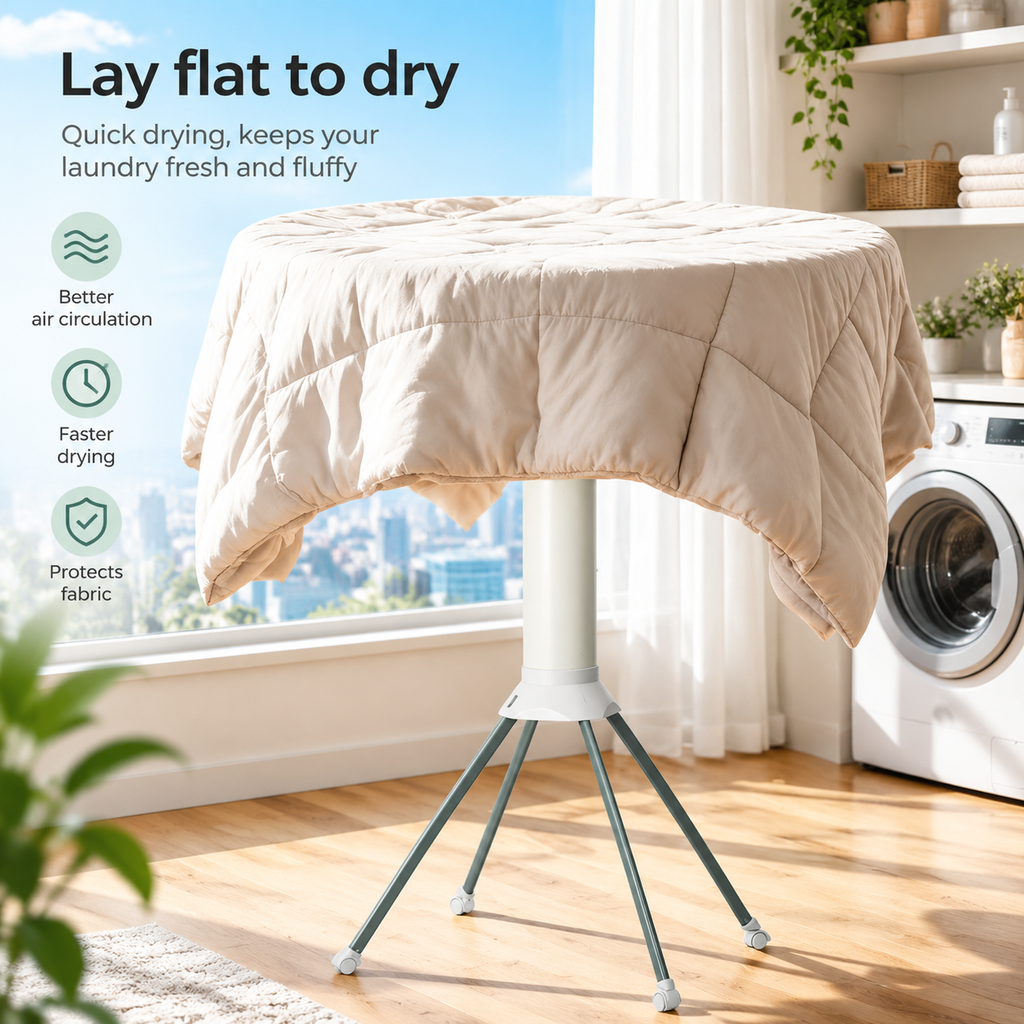 Standing Clothes Drying Rack Portable Foldable Airer Multi Garment Hanger Indoor