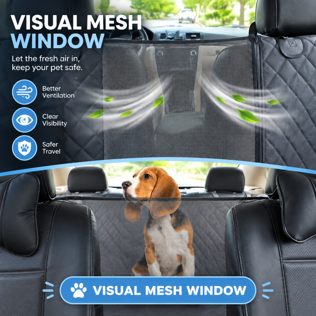 Premium Pet Car Cat Dog Back Seat Cover Hammock NonSlip Protector Mat Waterproof