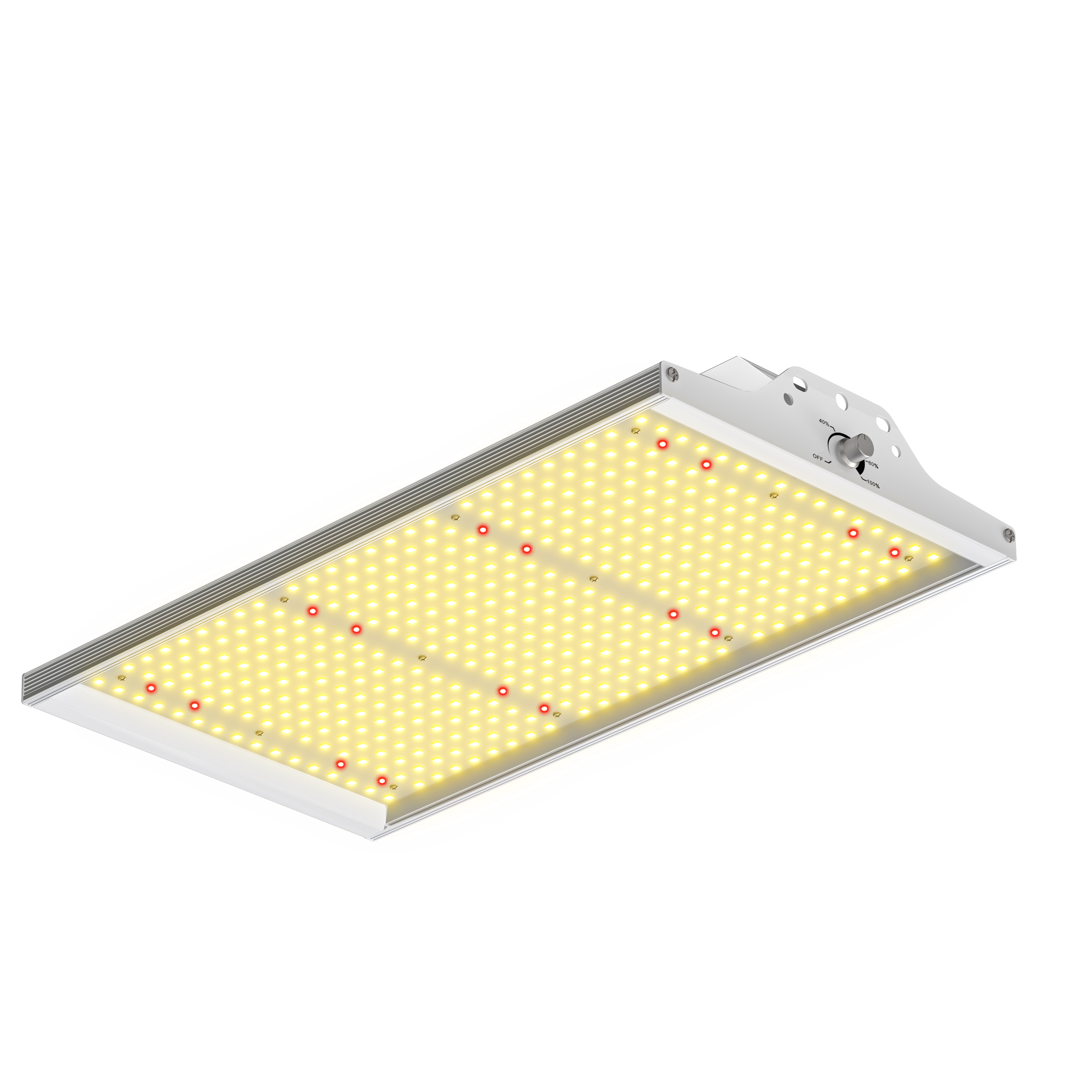 GR 100W Quantum LED Grow Light Sunlike Full-Spectrum Fit All Stages Plant