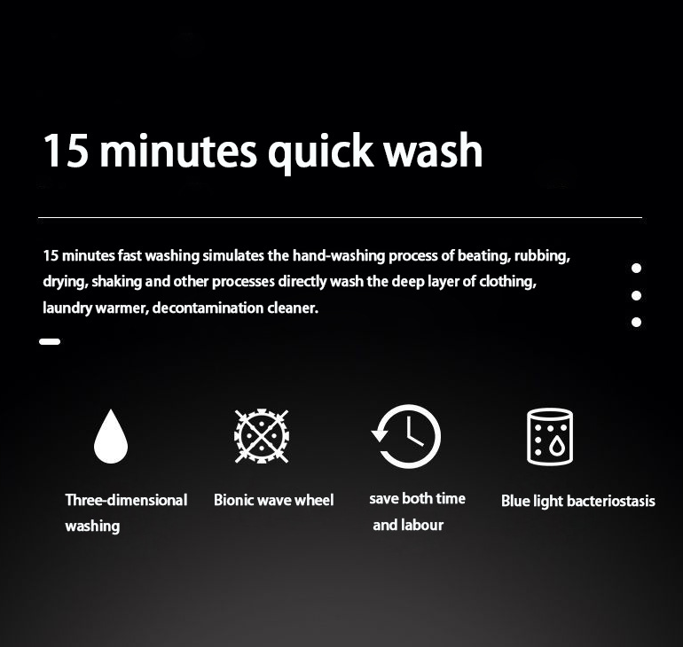 3 in 1 Portable Washing Machine Mini Washer & Spin Dryer Shoes Wash 7.5KG For Camping Caravan Dorms Apartments