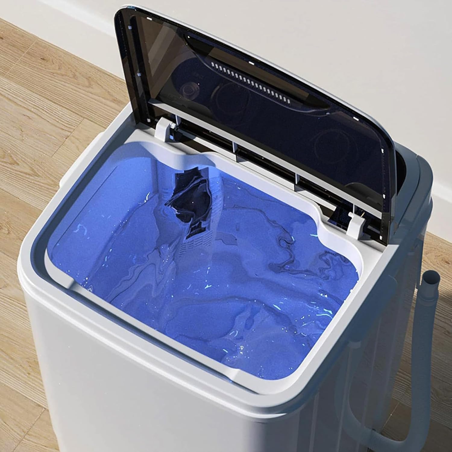 3 in 1 Portable Washing Machine Mini Washer & Spin Dryer Shoes Wash 7.5KG For Camping Caravan Dorms Apartments