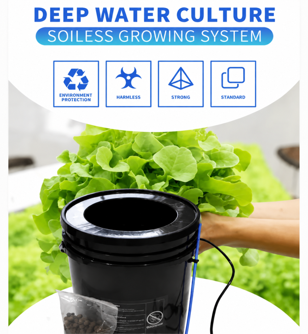 New DWC & Drip Irrigation Growing System Hydroponics Recirculating Drip Watering