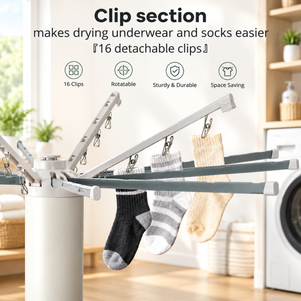 Standing Clothes Drying Rack Portable Foldable Airer Multi Garment Hanger Indoor