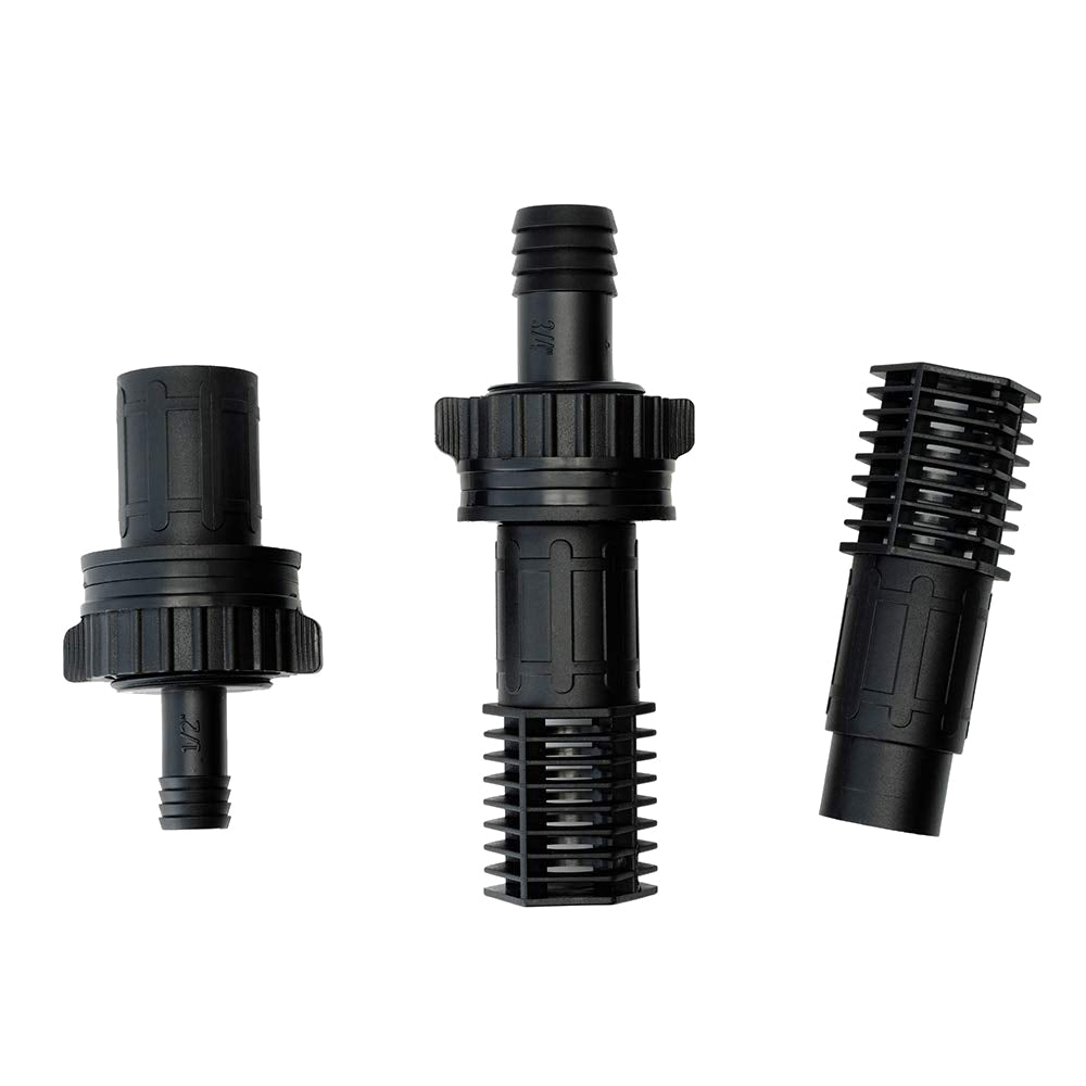 13mm & 19mm Flow Fitting Kit Outlet Screens Extensions for Flood & Drain Tray