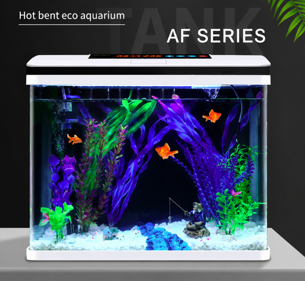 Aquarium 37L Fish Tank LED Light Complete Set Digital Display Touch Control
