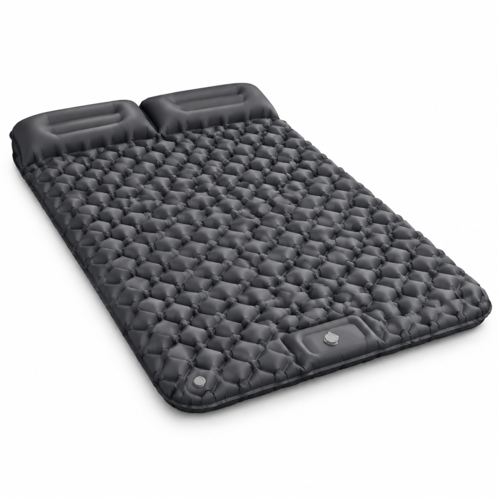 Camping Sleeping Pad with Built-in Foot Pump Lightweight Foldable Travel Air Mat