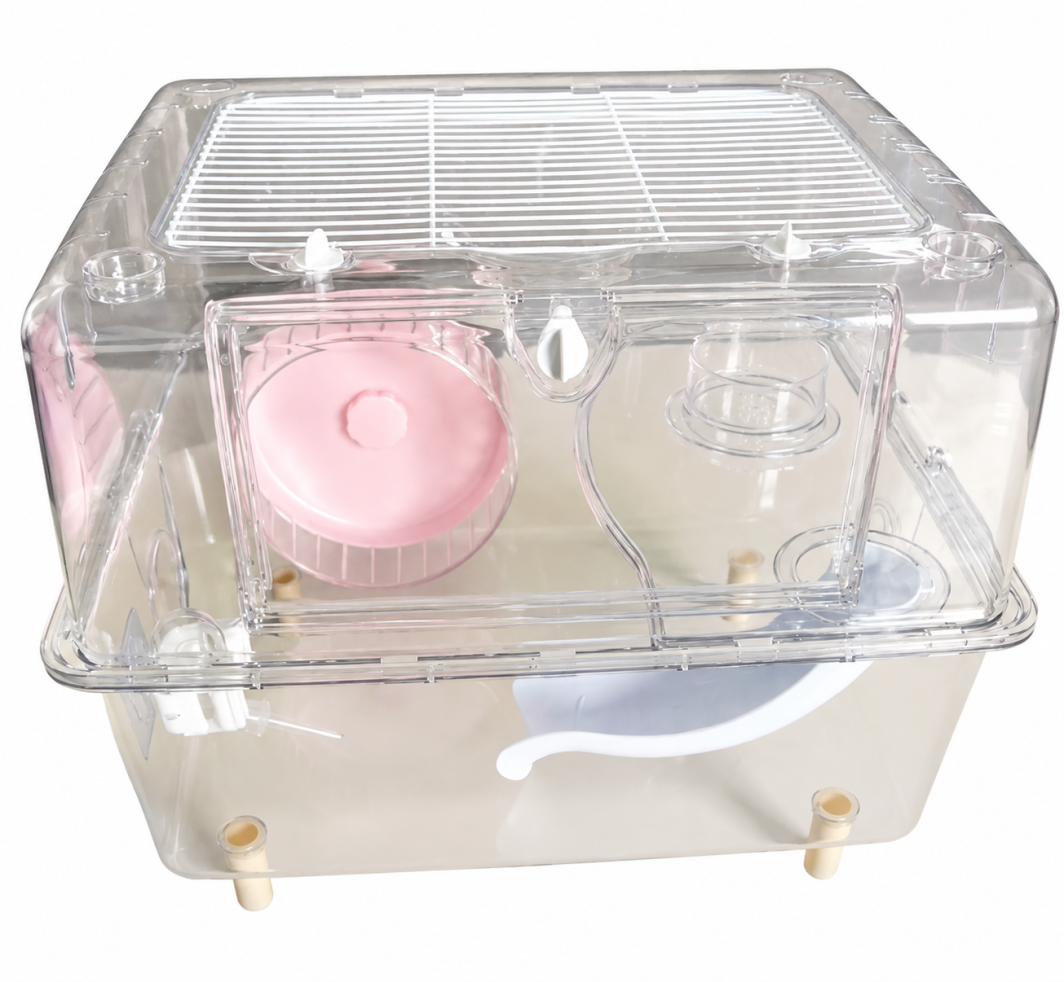 Hamster Mice Cage Habitat Openable Top Rats Guinea Pig Mouse Gerbil House Bed