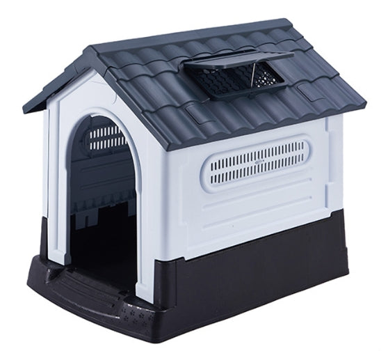 Pet Dog Kennel Outdoor Indoor Plastic Puppy Pet House Kennels Weatherproof L/XL