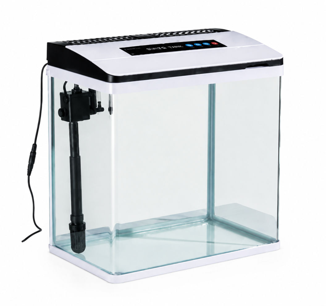 Aquarium 37L Fish Tank LED Light Complete Set Digital Display Touch Control