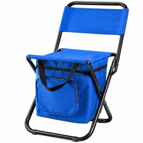 Folding Backpack Chair Camping Stool Cooler Bag Rucksack Fishing Beach Portable