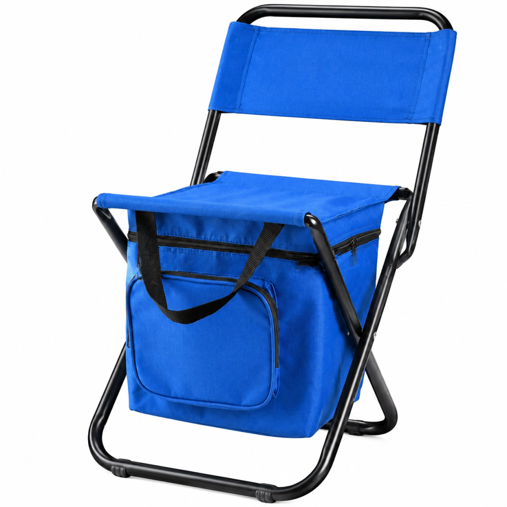 Folding Backpack Chair Camping Stool Cooler Bag Rucksack Fishing Beach Portable
