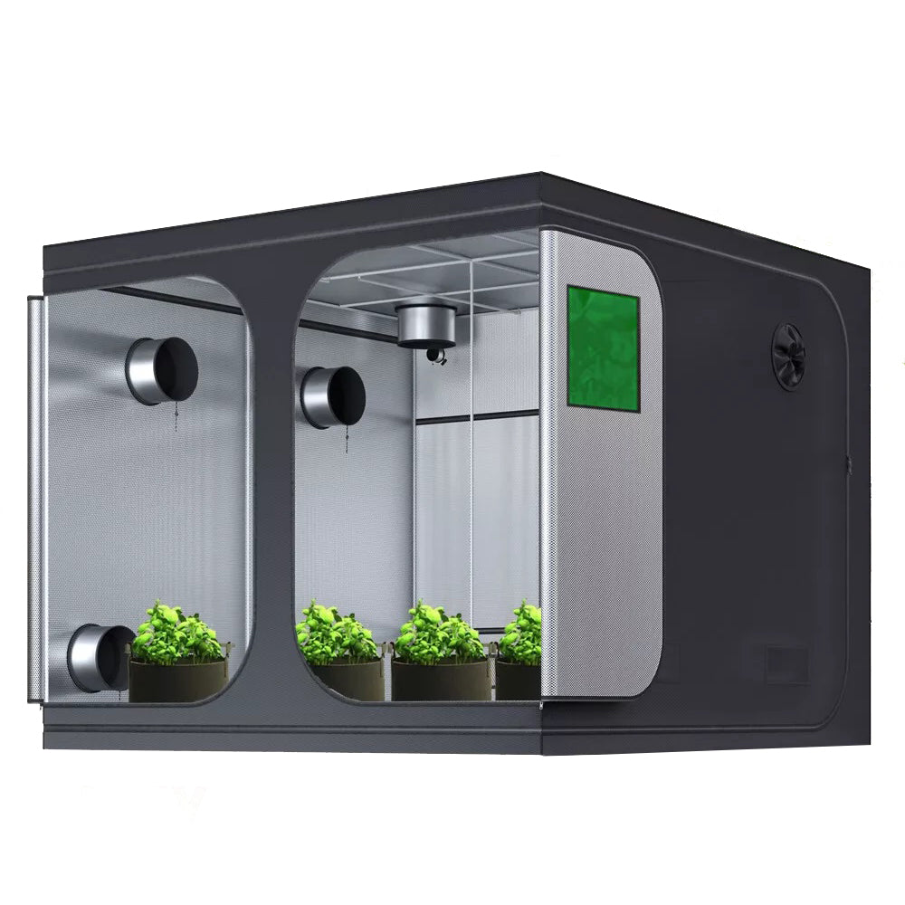 Indoor Grow Tent with Green Window for LED Light Grow System 240x240x200cm