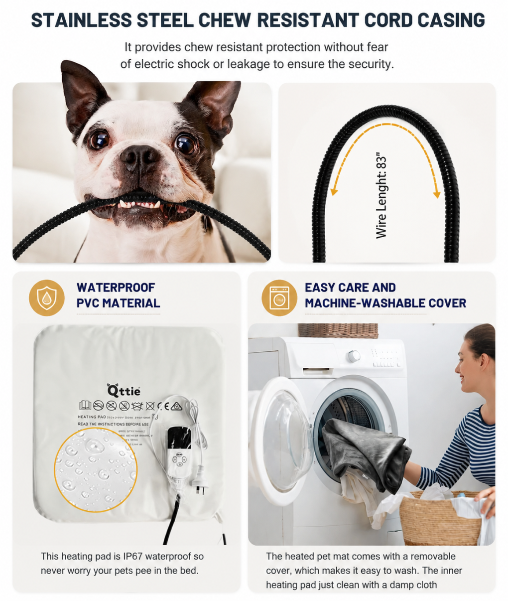 Intelligent Waterproof Electric Pet Heating Pad Heat Mat For Dog Cat Bunny