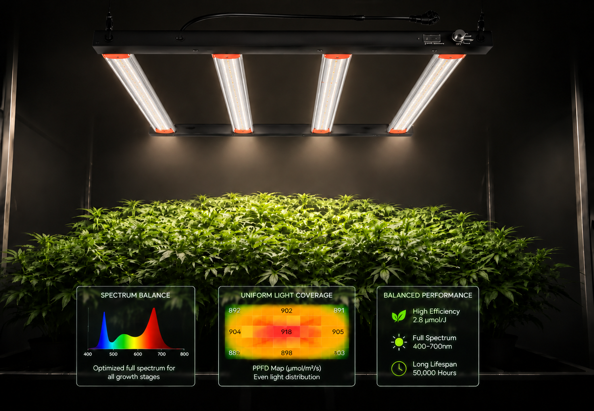 White Light
Balances spectrum quality and coverage.