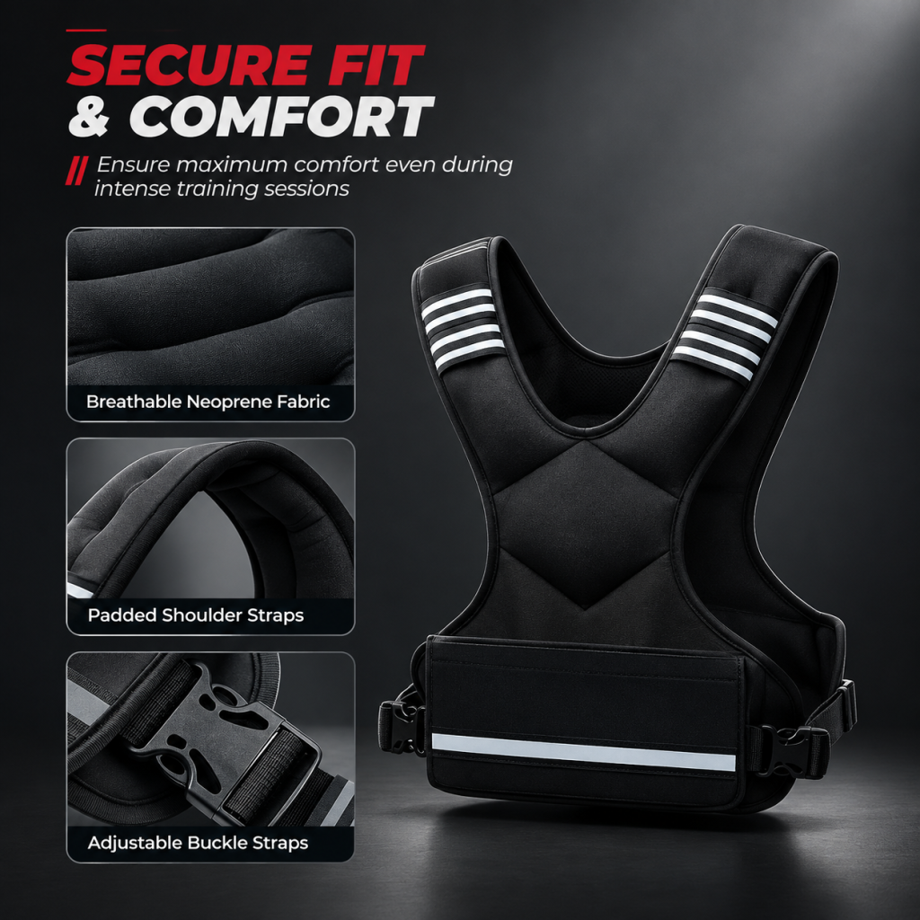 Weighted Vests 5-9KG Adjustable Home Strength Training Exercise Gym Running
