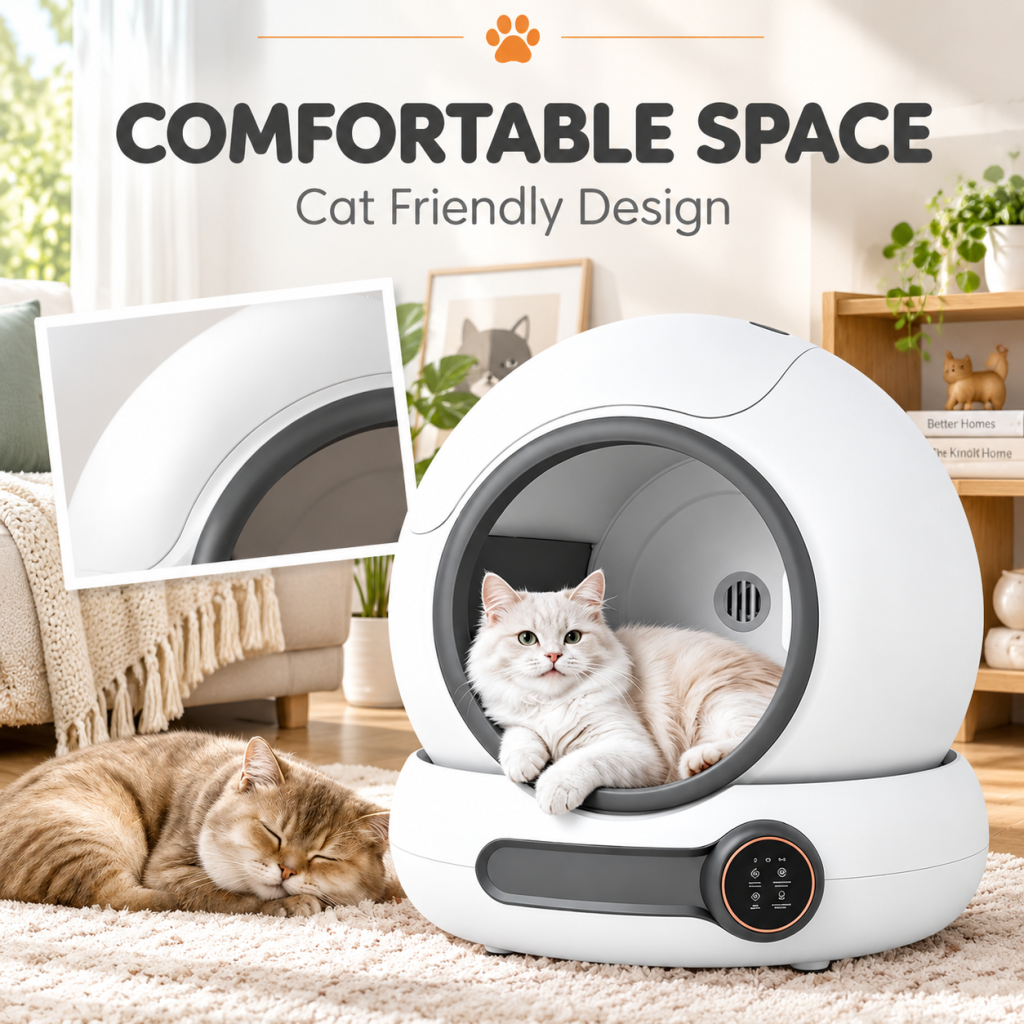 FURRAW Smart Automatic Cat Litter Box Self-Cleaning Deodorization APP Control