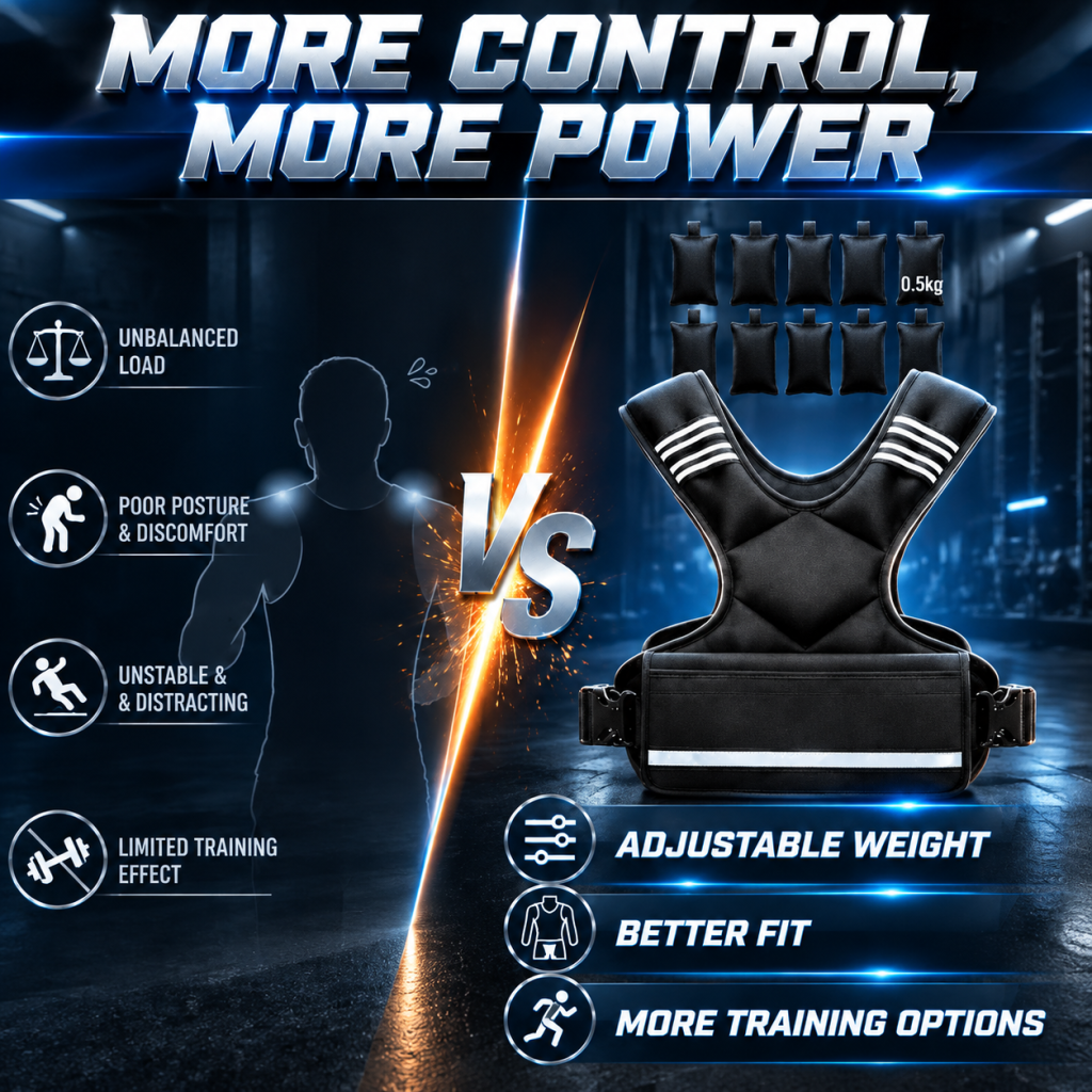 Weighted Vests 5-9KG Adjustable Home Strength Training Exercise Gym Running