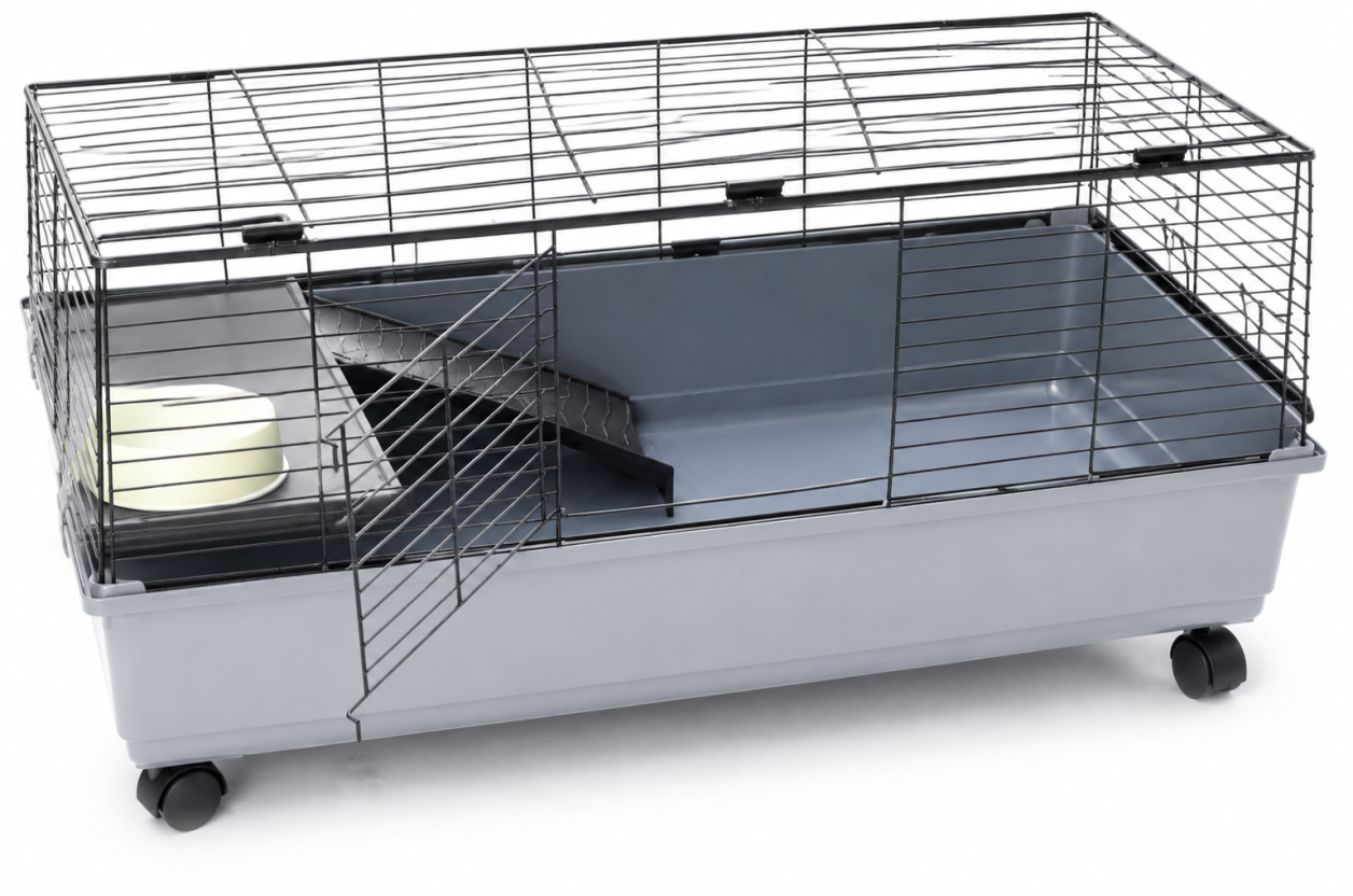 Rabbit Cage 100cm Metal Frame Hutch Hamster Pet Cages