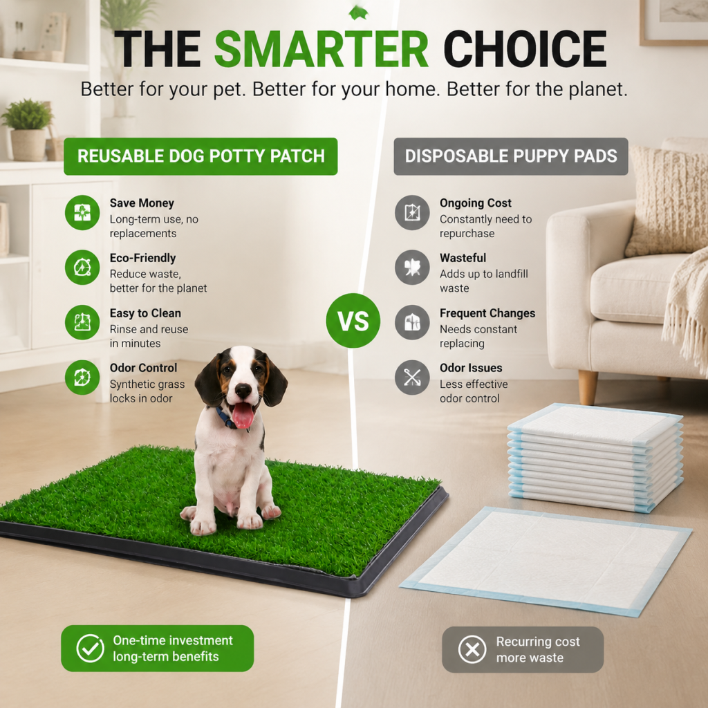 Indoor Dog Puppy Potty Training Artificial Grass Pad Tray 64x51cm Pet Toilet Mat