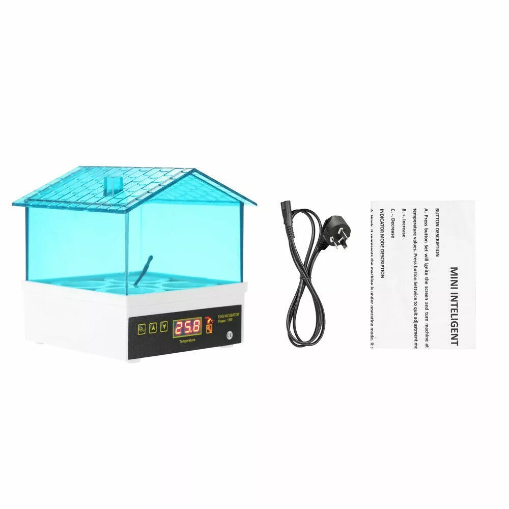4 Eggs Mini Egg Incubator Digital LED Chicken Duck Poultry AU Standard