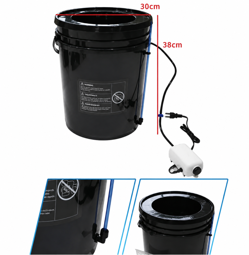 New DWC & Drip Irrigation Growing System Hydroponics Recirculating Drip Watering