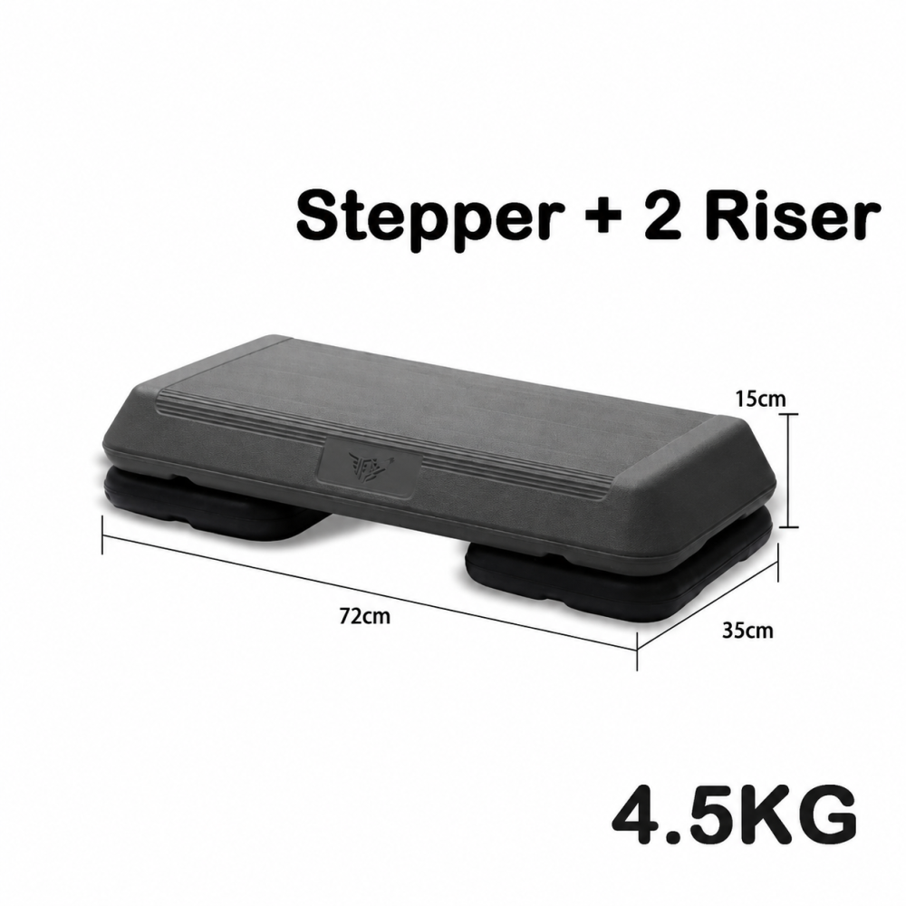 72cm Aerobic Step Exercise Stepper Gym Riser Workout Fitness Cardio Bench Block