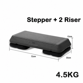 72cm Aerobic Step Exercise Stepper Gym Riser Workout Fitness Cardio Bench Block