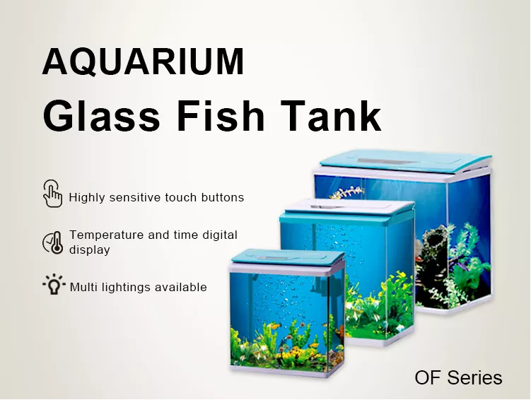 Aquarium Fish Tank LED Light Silent LCD Display Complete Set 44L