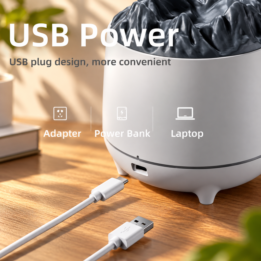 Air Humidifier LED Ultrasonic Mist Aroma Oil Diffuser Purifier Home 400ML USB AU