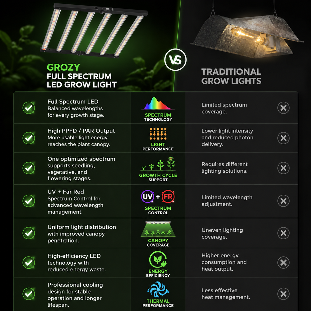 Why Choose GROZY LED Grow Light