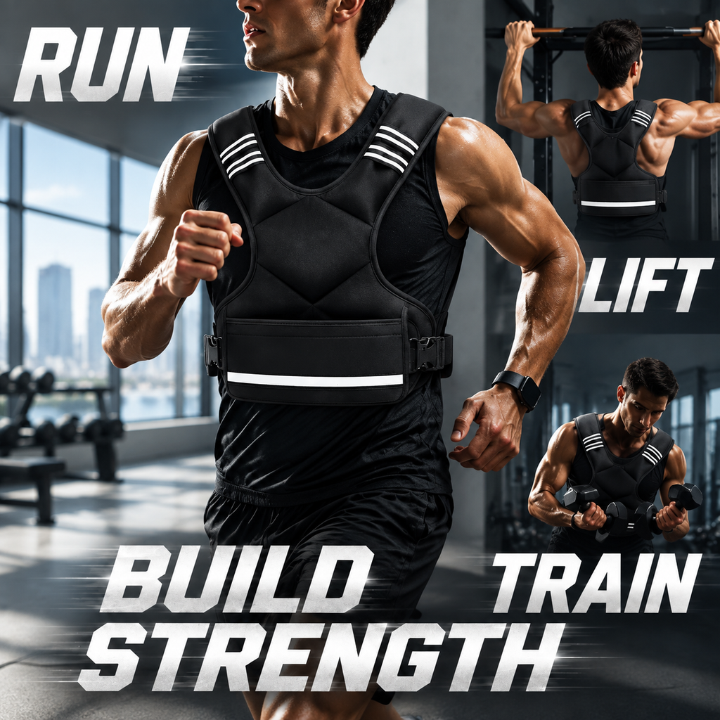 Weighted Vests 5-9KG Adjustable Home Strength Training Exercise Gym Running
